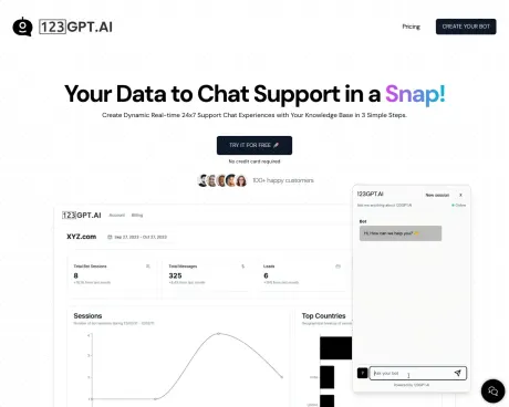 123GPT AI screenshot