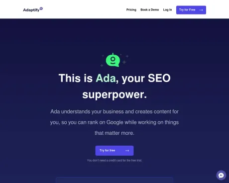 Adaptify SEO Agent screenshot