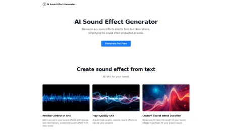 AI Sound Effects Generator screenshot