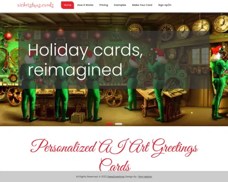 AIchristmascards screenshot