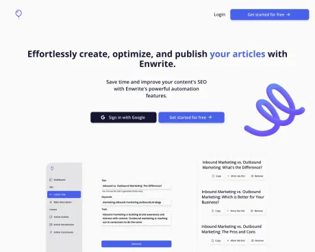 Enwrite screenshot