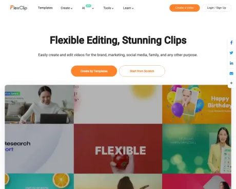 FlexClip screenshot