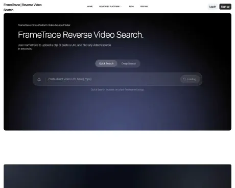 FrameTrace | Reverse Video Search screenshot