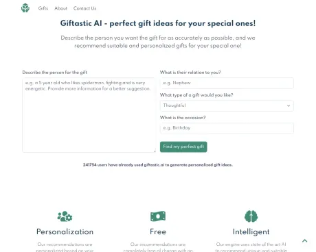 Giftastic AI screenshot