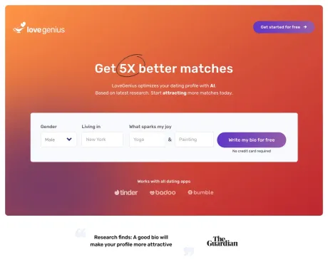 LoveGenius screenshot