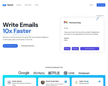 Remail screenshot