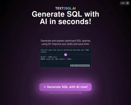 Text2SQL screenshot