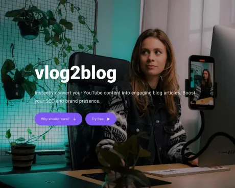 vlog2blog screenshot