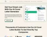 Your Cover Letter screenshot